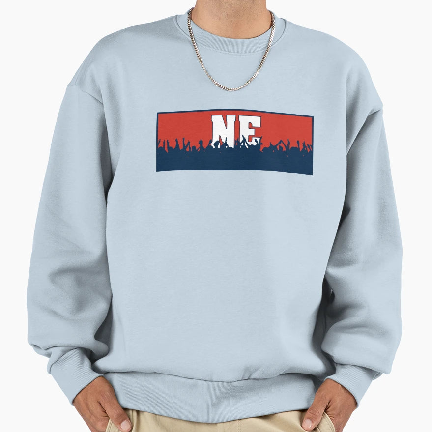 Cheering New England Ne Sweatshirt - Custom Art Print Unisex - T-Shirt, Sweatshirt, Hoodie