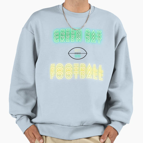 Green Bay Football Throwback 80S Sweatshirt - Streetwear Style for Adults - T-Shirt, Sweatshirt, Hoodie
