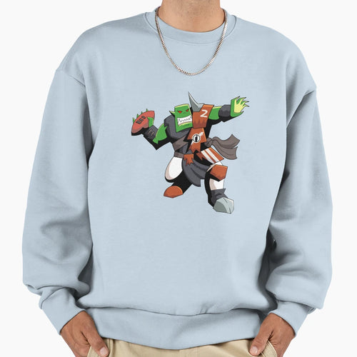 Fantasy Football Orc Sweatshirt - Minimalist Print Men Women - T-Shirt, Sweatshirt, Hoodie
