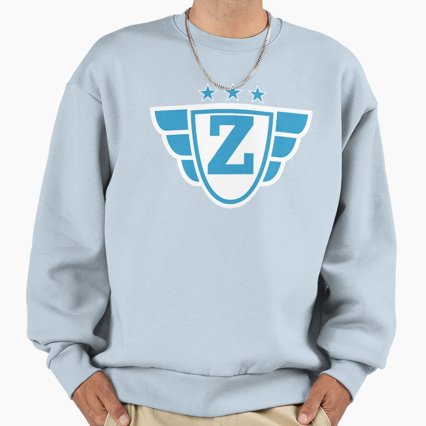 Superhero Letter Z Stars And Wings Sweatshirt - Novelty Apparel Unisex - T-Shirt, Sweatshirt, Hoodie