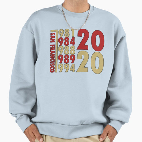 2020 San Francisco Red Gold Sweatshirt - Fun Novelty Design Unisex - T-Shirt, Sweatshirt, Hoodie