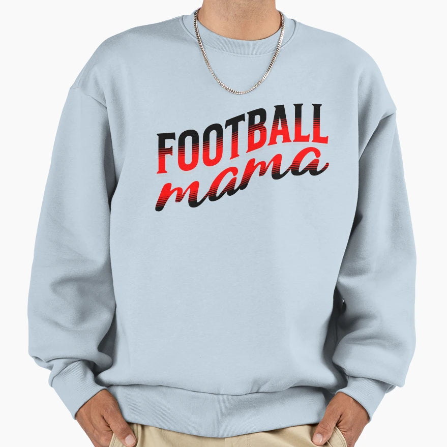 Red Fantasy Football Mom Sweatshirt - Aesthetic Graphic for Adults - T-Shirt, Sweatshirt, Hoodie