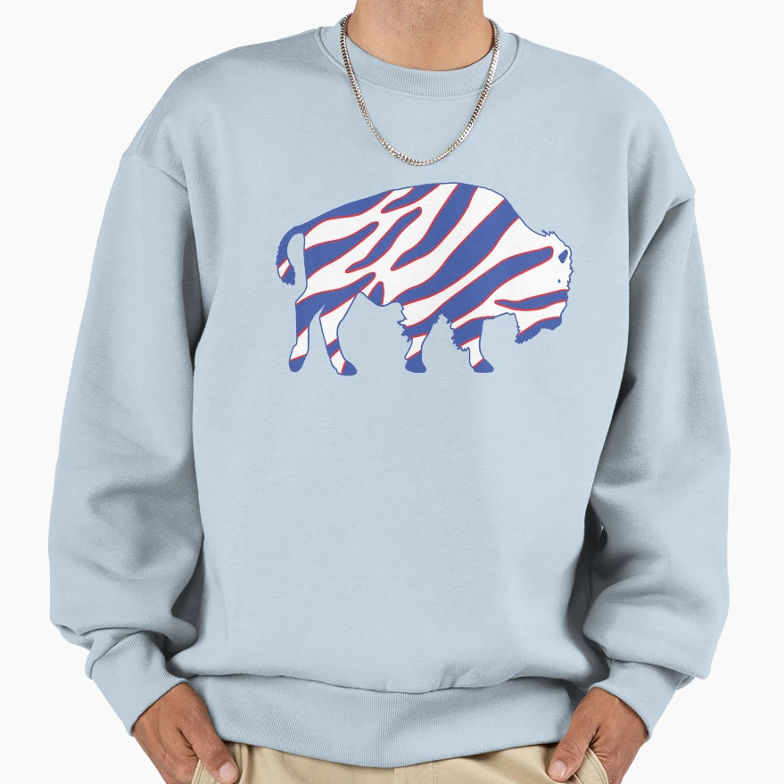 Buffalo Zubaz Sweatshirt - Custom Art Print Men Women - T-Shirt, Sweatshirt, Hoodie
