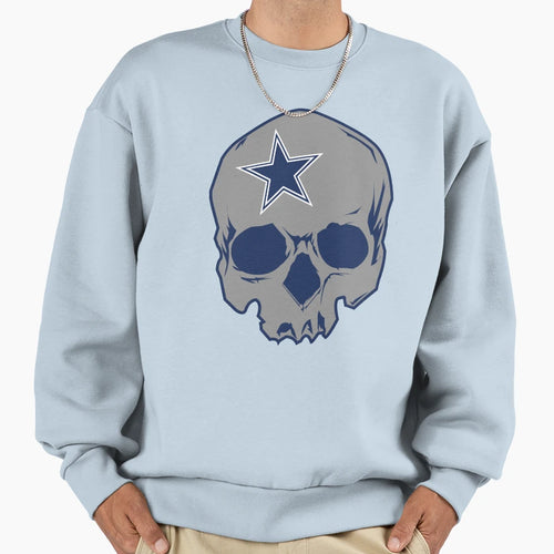 Grey Skull Sweatshirt - Graphic Print for Adults - T-Shirt, Sweatshirt, Hoodie