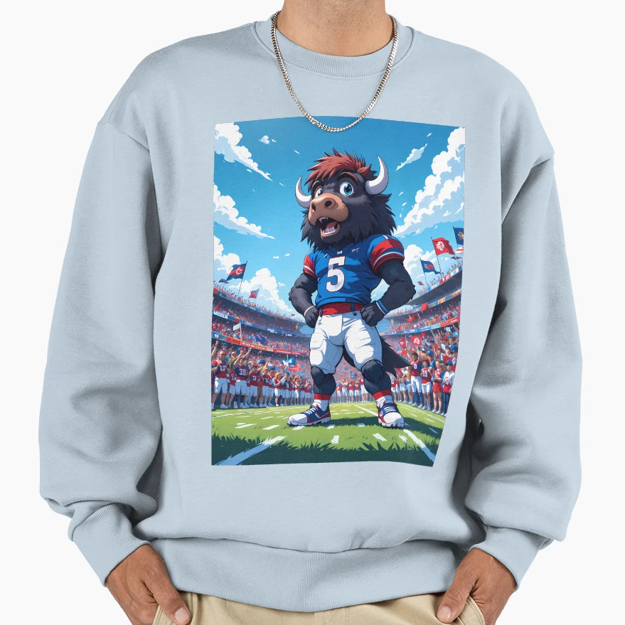 Beauty Buffalo Bills Displaying Sweatshirt - Trendy Graphic Men Women - T-Shirt, Sweatshirt, Hoodie