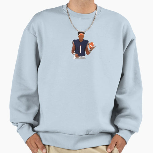 Justin Fields Sweatshirt - Graphic Print Unisex - T-Shirt, Sweatshirt, Hoodie