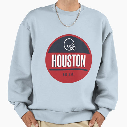 Houston Football Sweatshirt - Graphic Print Unisex - T-Shirt, Sweatshirt, Hoodie