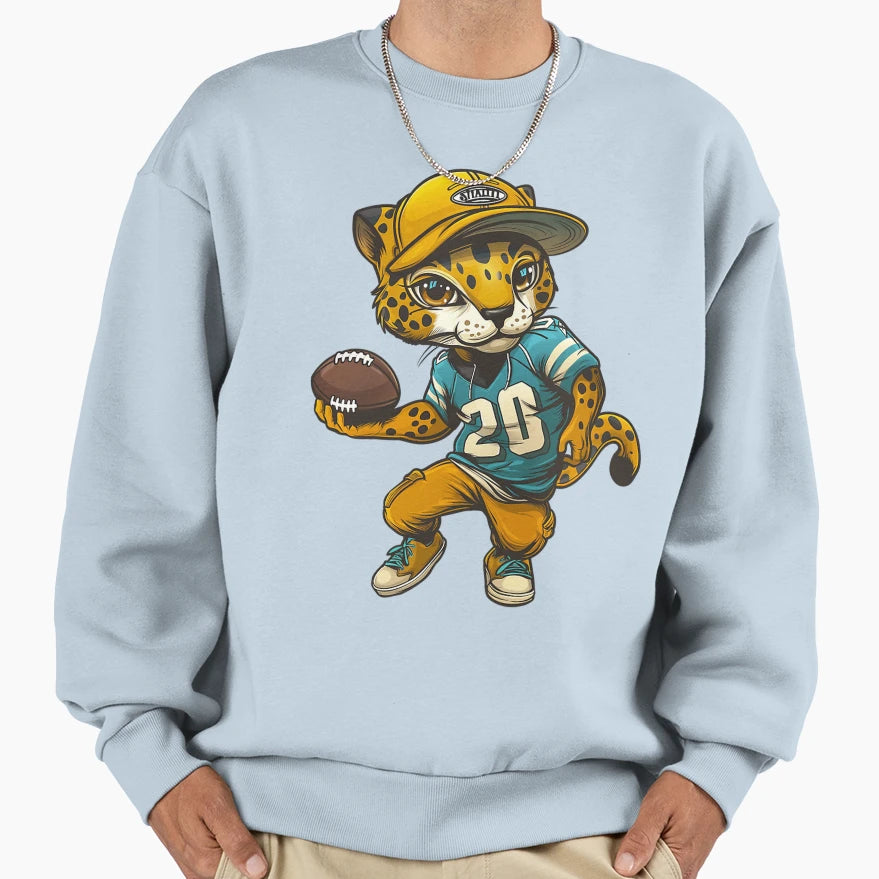 Jaguars Football Player Sweatshirt - Fun Novelty Design Men Women - T-Shirt, Sweatshirt, Hoodie