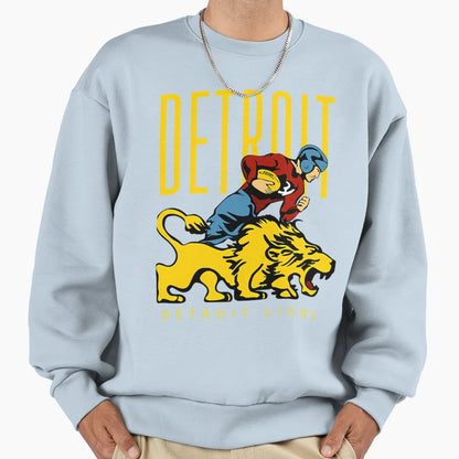 Detroit Lions Sweatshirt - Aesthetic Graphic Unisex - T-Shirt, Sweatshirt, Hoodie