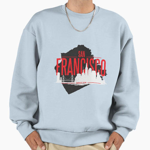 San Francisco Skyline Sweatshirt - Graphic Print for Adults - T-Shirt, Sweatshirt, Hoodie