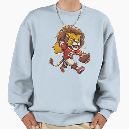 Lions Football Sweatshirt - Minimalist Print for Adults - T-Shirt, Sweatshirt, Hoodie