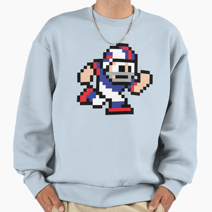 8 Bit Player Buffalo Bills Sweatshirt - Minimalist Print Men Women - T-Shirt, Sweatshirt, Hoodie