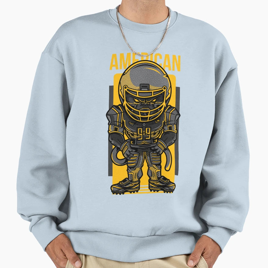 American Football Sweatshirt - Casual Everyday Wear for Adults - T-Shirt, Sweatshirt, Hoodie
