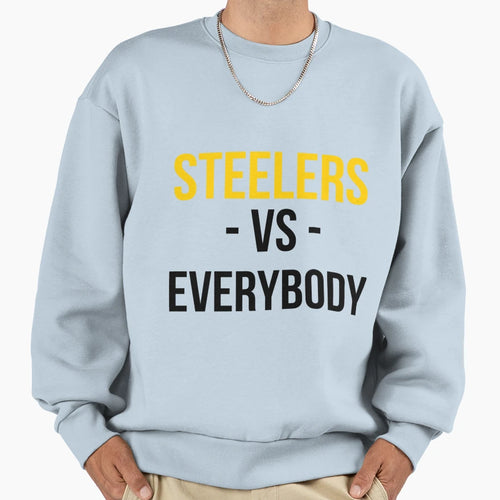 Pittsburgh Steelers Vs Sweatshirt - Casual Everyday Wear for Adults - T-Shirt, Sweatshirt, Hoodie