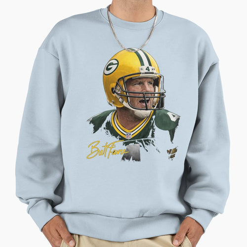 Brett Favre Packers Qb Icon Helmet Sweatshirt - Unique Graphic for Adults - T-Shirt, Sweatshirt, Hoodie