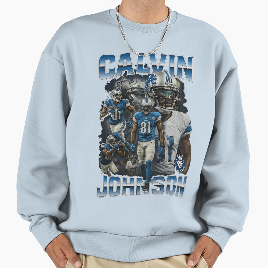 Calvin Johnson 81 Sweatshirt - Casual Everyday Wear Unisex - T-Shirt, Sweatshirt, Hoodie