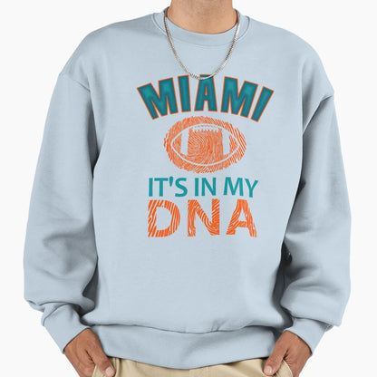 Miami Pro Football Funny Dna Sweatshirt - Streetwear Style for Adults - T-Shirt, Sweatshirt, Hoodie