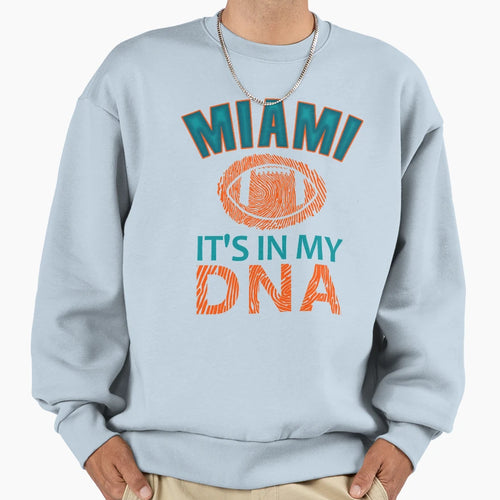 Miami Pro Football Funny Dna Sweatshirt - Streetwear Style for Adults - T-Shirt, Sweatshirt, Hoodie