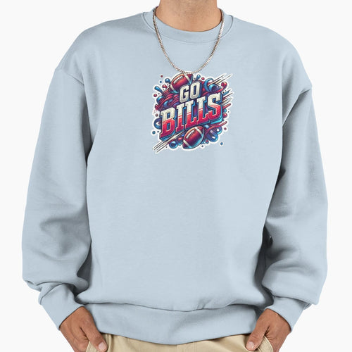 Go Bills Energy Sweatshirt - Minimalist Print Men Women - T-Shirt, Sweatshirt, Hoodie