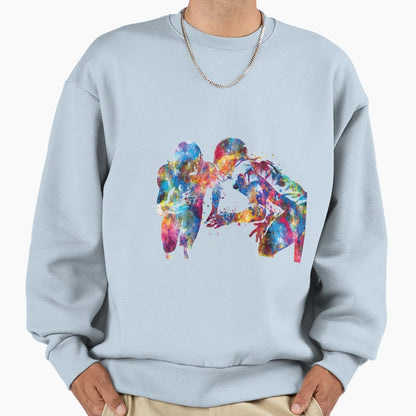 American Football Player Watercolor Sweatshirt - Graphic Print Unisex - T-Shirt, Sweatshirt, Hoodie