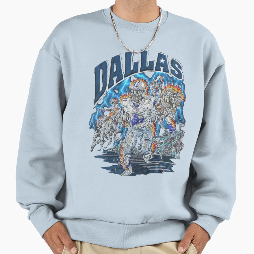 Art Dallas Cowboys Sweatshirt - Streetwear Style for Adults - T-Shirt, Sweatshirt, Hoodie