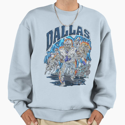 Art Dallas Cowboys Sweatshirt - Streetwear Style for Adults - T-Shirt, Sweatshirt, Hoodie