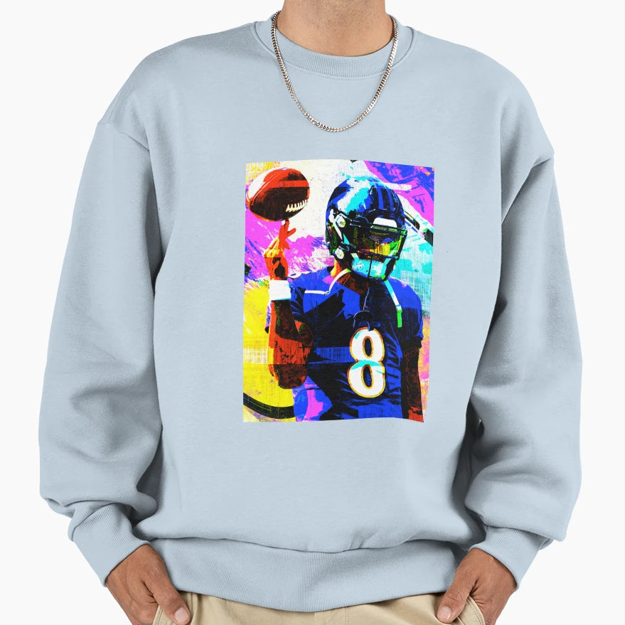 Handdrawn Lamar Sweatshirt - Fun Novelty Design for Adults - T-Shirt, Sweatshirt, Hoodie
