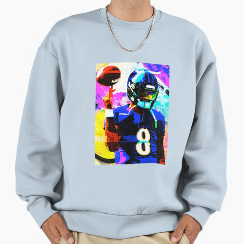 Handdrawn Lamar Sweatshirt - Fun Novelty Design for Adults - T-Shirt, Sweatshirt, Hoodie