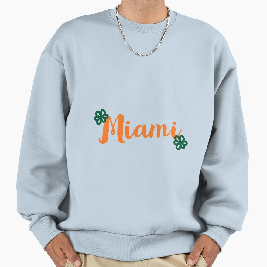 Miami Sweatshirt - Custom Art Print for Adults - T-Shirt, Sweatshirt, Hoodie