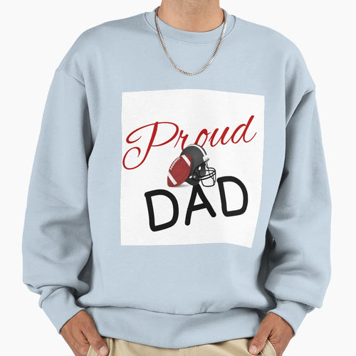 Proud Football Dad Sweatshirt - Custom Art Print for Adults - T-Shirt, Sweatshirt, Hoodie