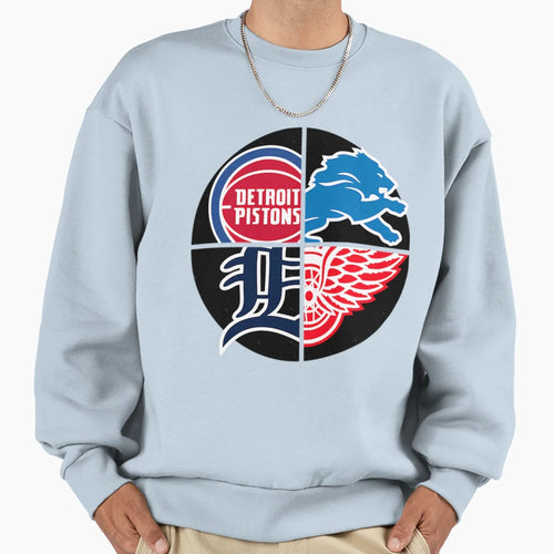 Detroitt Sports Quad Sweatshirt - Unique Graphic Unisex - T-Shirt, Sweatshirt, Hoodie