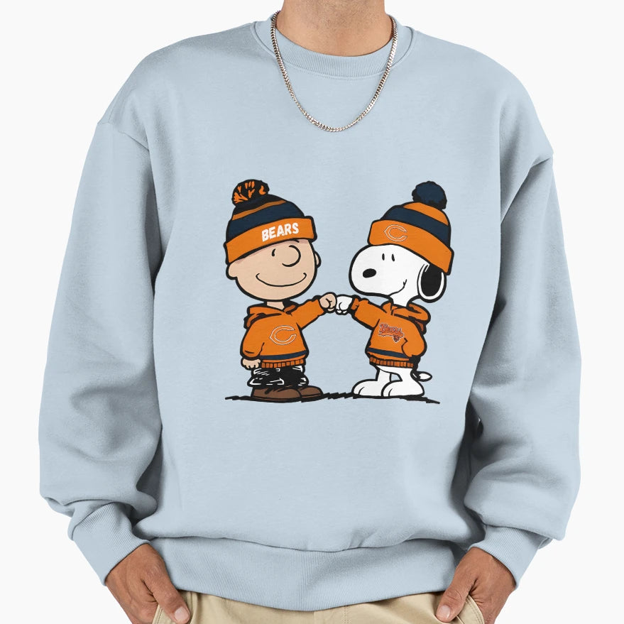 Chicago Bears Snoopy Sweatshirt - Novelty Apparel Unisex - T-Shirt, Sweatshirt, Hoodie