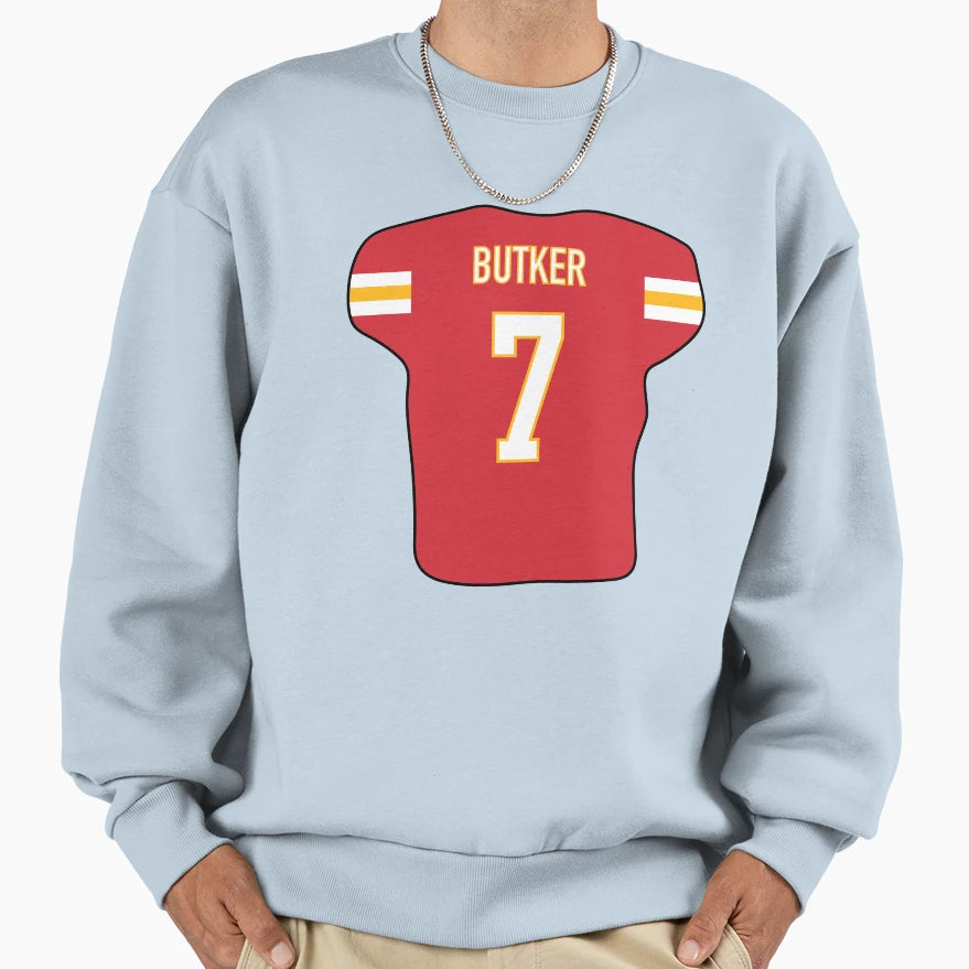 Harrison Butker Jersey Sweatshirt - Casual Everyday Wear for Adults - T-Shirt, Sweatshirt, Hoodie