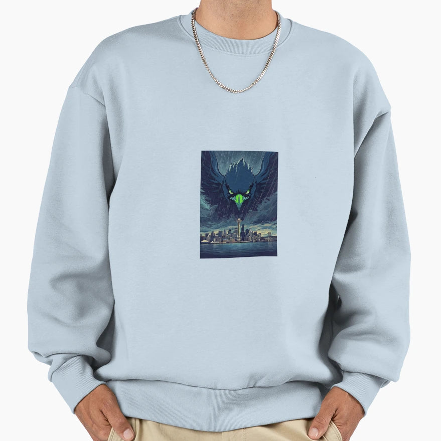 Seattle Fan Sweatshirt - Custom Art Print Men Women - T-Shirt, Sweatshirt, Hoodie