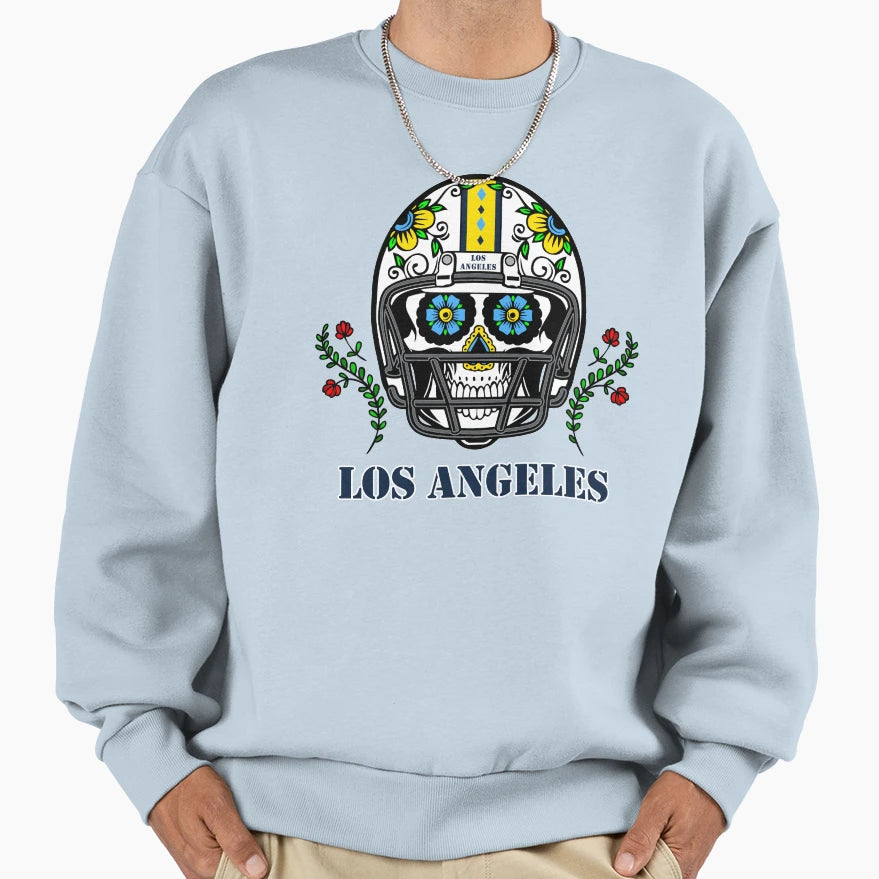 Los Angeles La Football Helmet Sugar Sweatshirt - Custom Art Print Unisex - T-Shirt, Sweatshirt, Hoodie