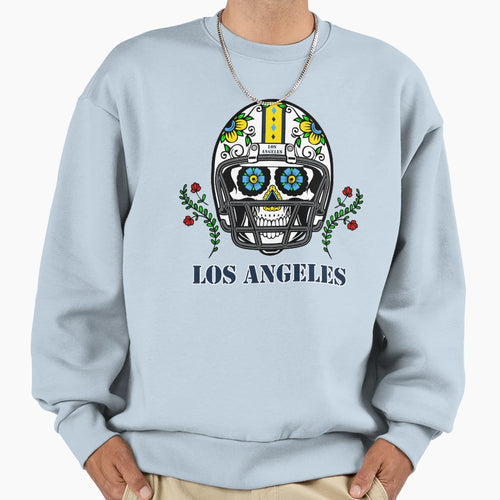 Los Angeles La Football Helmet Sugar Sweatshirt - Custom Art Print Unisex - T-Shirt, Sweatshirt, Hoodie