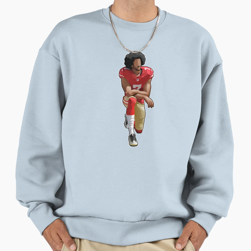 Colin Kaepernick Take Knee Sweatshirt - Streetwear Style Unisex - T-Shirt, Sweatshirt, Hoodie