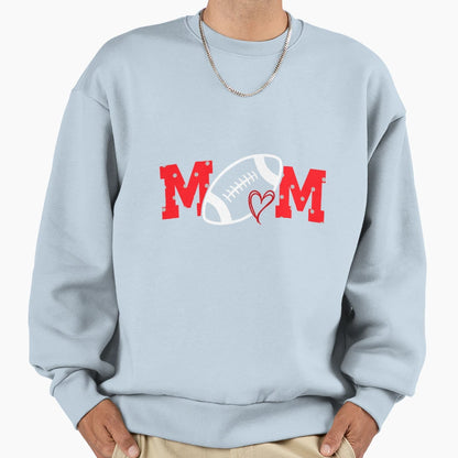 Football Mom Polka Dots Football Sweatshirt - Graphic Print for Adults - T-Shirt, Sweatshirt, Hoodie