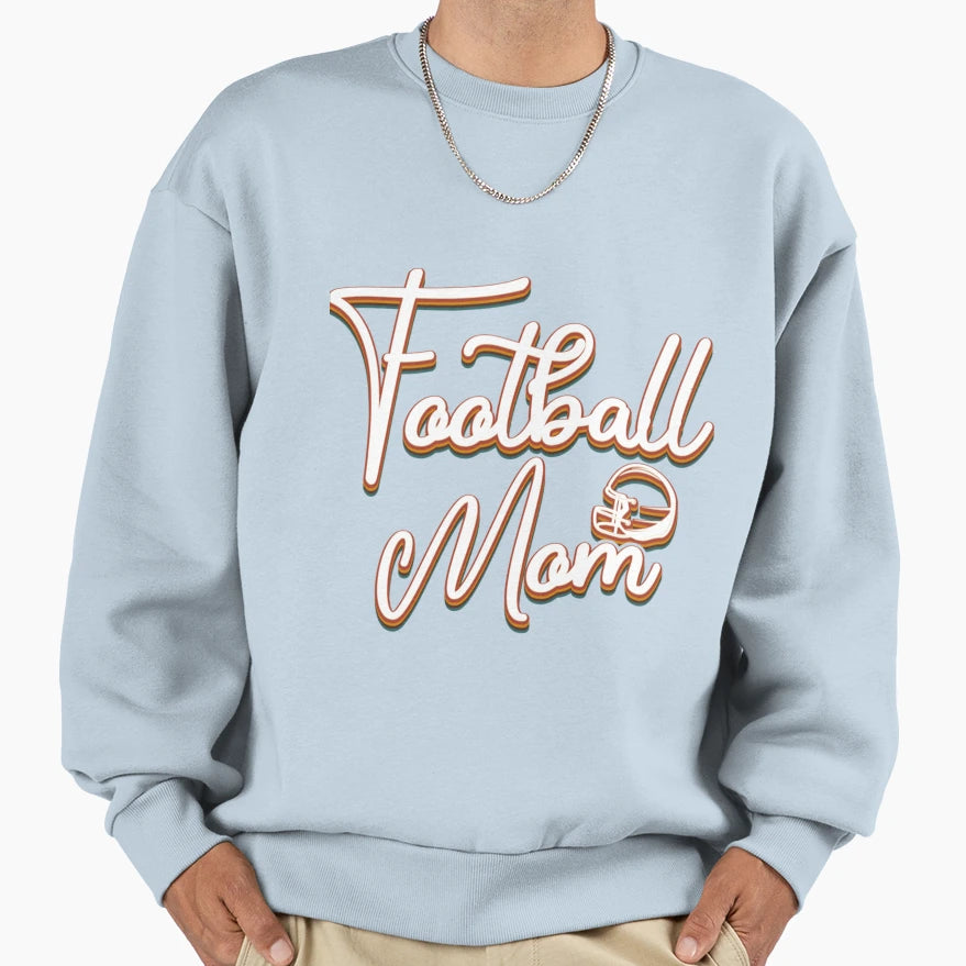 American Football Mom Football Sweatshirt - Minimalist Print Men Women - T-Shirt, Sweatshirt, Hoodie
