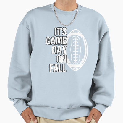 Fall Season Game Day American Sweatshirt - Casual Everyday Wear Men Women - T-Shirt, Sweatshirt, Hoodie