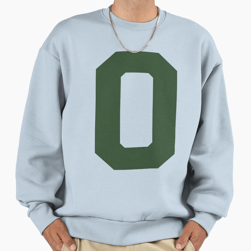 Number 0 Dark Green Zero Sports Number 0 Sweatshirt - Trendy Graphic Unisex - T-Shirt, Sweatshirt, Hoodie