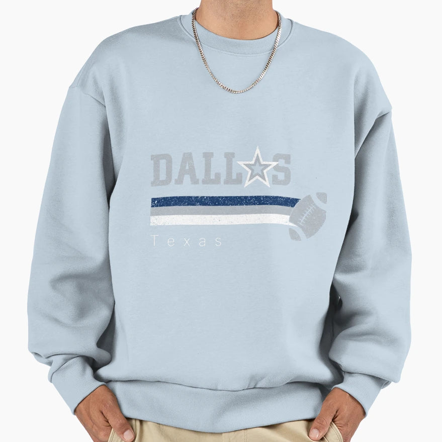 Art Dallas Cowboys Sweatshirt - Minimalist Print Men Women - T-Shirt, Sweatshirt, Hoodie