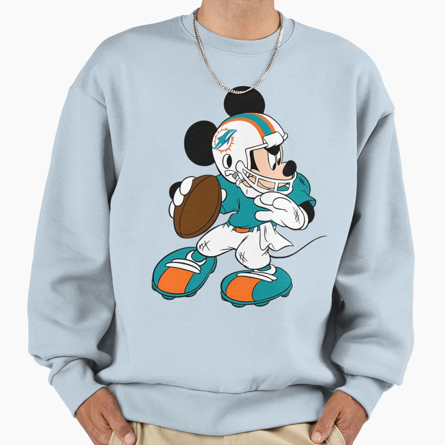 Miami Dolphins Sweatshirt - Fun Novelty Design Unisex - T-Shirt, Sweatshirt, Hoodie