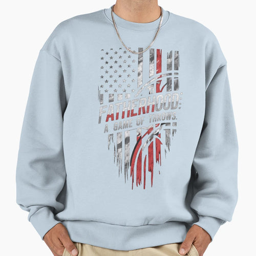 Fatherhood Game Throws Sweatshirt - Aesthetic Graphic Men Women - T-Shirt, Sweatshirt, Hoodie