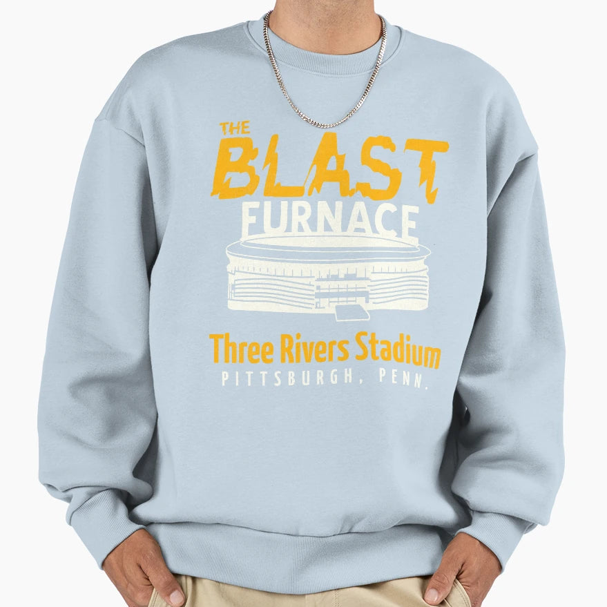 Blast Furnace Three Rivers Stadium Sweatshirt - Graphic Print Men Women - T-Shirt, Sweatshirt, Hoodie