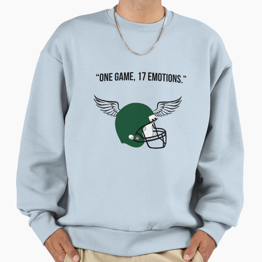 Green American Football Spirit Fan Sweatshirt - Unique Graphic Unisex - T-Shirt, Sweatshirt, Hoodie