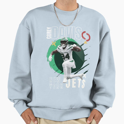 Corey Davis Football Jets Sweatshirt - Unique Graphic for Adults - T-Shirt, Sweatshirt, Hoodie