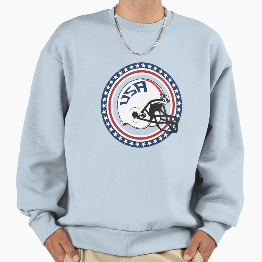 Usa Football Sweatshirt - Casual Everyday Wear for Adults - T-Shirt, Sweatshirt, Hoodie