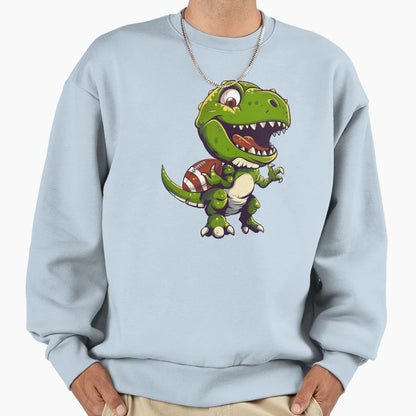 Dino Football Sweatshirt - Streetwear Style Men Women - T-Shirt, Sweatshirt, Hoodie