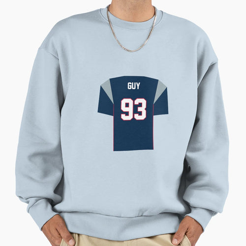 Lawrence Guy Patriots Jersey Sweatshirt - Fun Novelty Design Men Women - T-Shirt, Sweatshirt, Hoodie